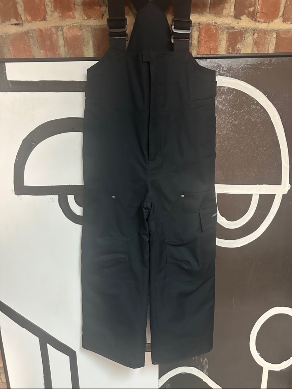 Obermeyer Black Kids Cargo Bib Overalls